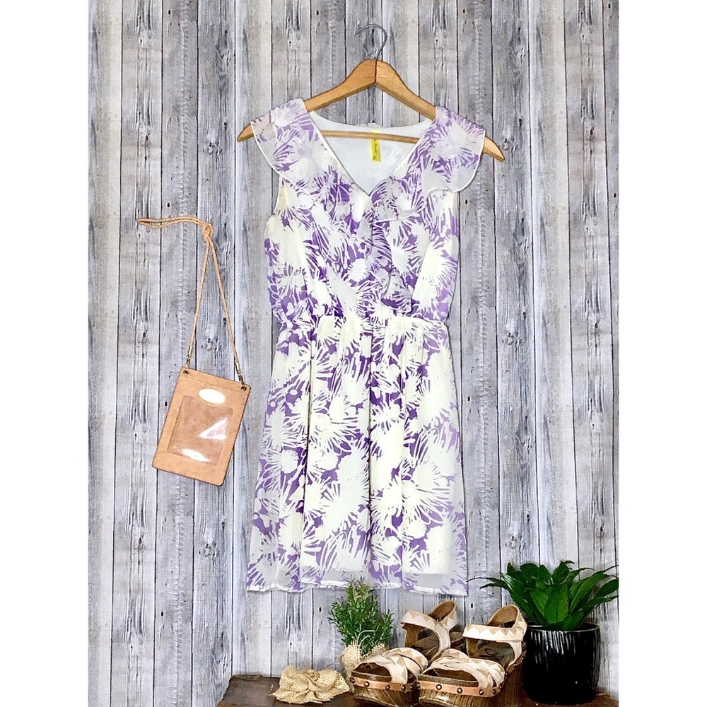 Purple Floral Dress